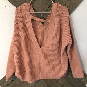 Blush fall sweater
